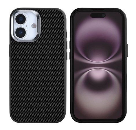 Rixus Mag Carbon With MagSafe Compatible For Apple iPhone 17 Titanium Black