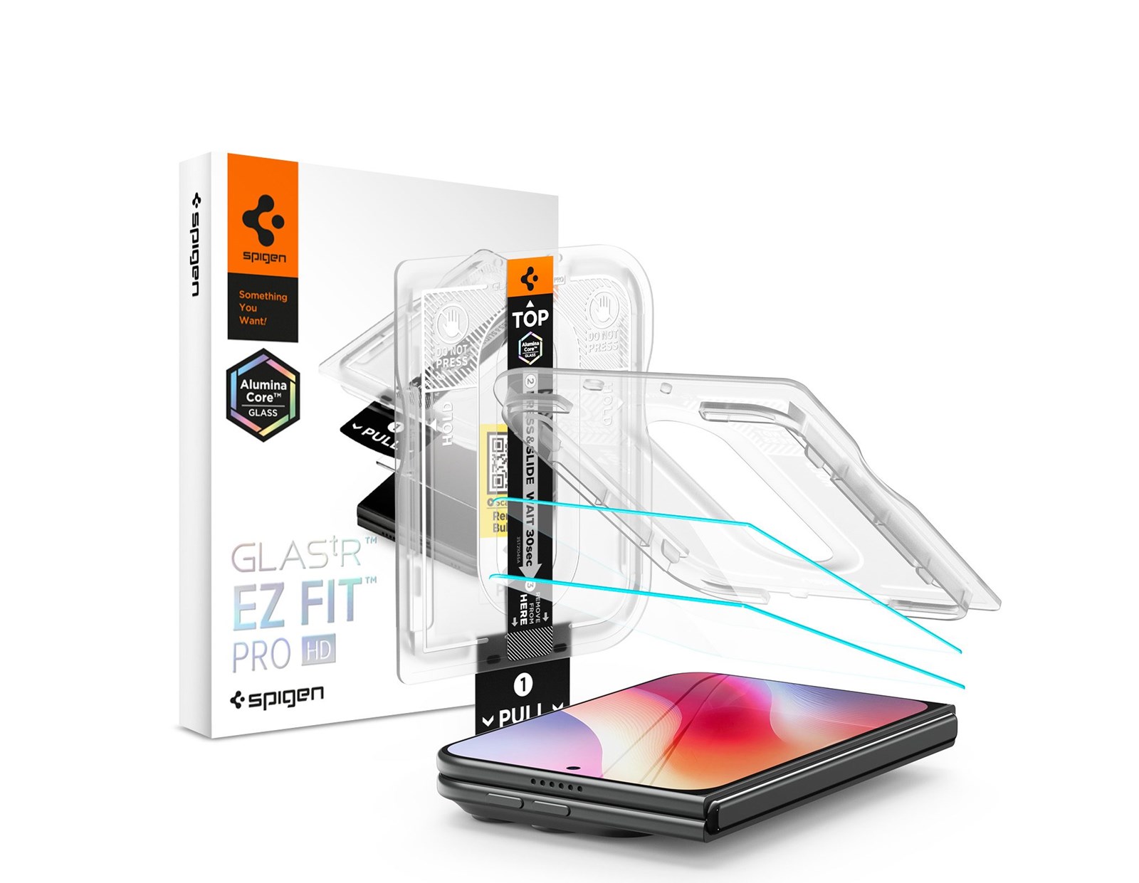 Spigen Glass tR EZ Fit Pro HD 2 Pack - iPhone 2026 Fold