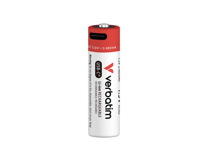 Verbatim AA-LR6 Mignon USB-C punjive baterije 1.5V, 2100 mAh (4 komada)