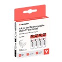Verbatim AA-LR6 Mignon USB-C punjive baterije 1.5V, 2100 mAh (4 komada)