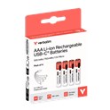 Verbatim AAA-LR03 Micro USB-C punjive baterije, 1,5V, 500 mAh (4 komada)