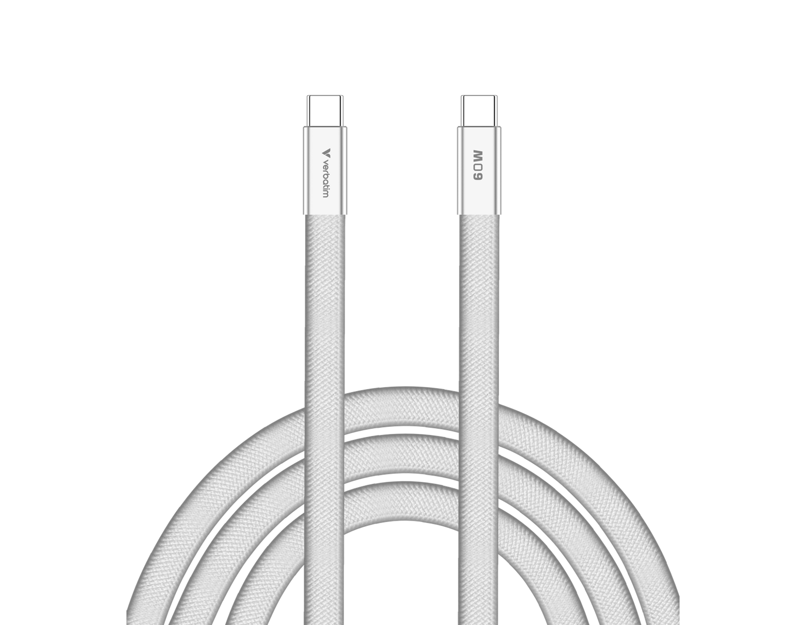 Verbatim Sync & Charge SoftTouch kabel USB-C na USB-C, M/M, 60W PD3.0, bijeli, 1.2m