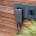 Verbatim Essentials Slim GaN zidni punjač 65 W, 2xUSB-C PD3.0, sivi