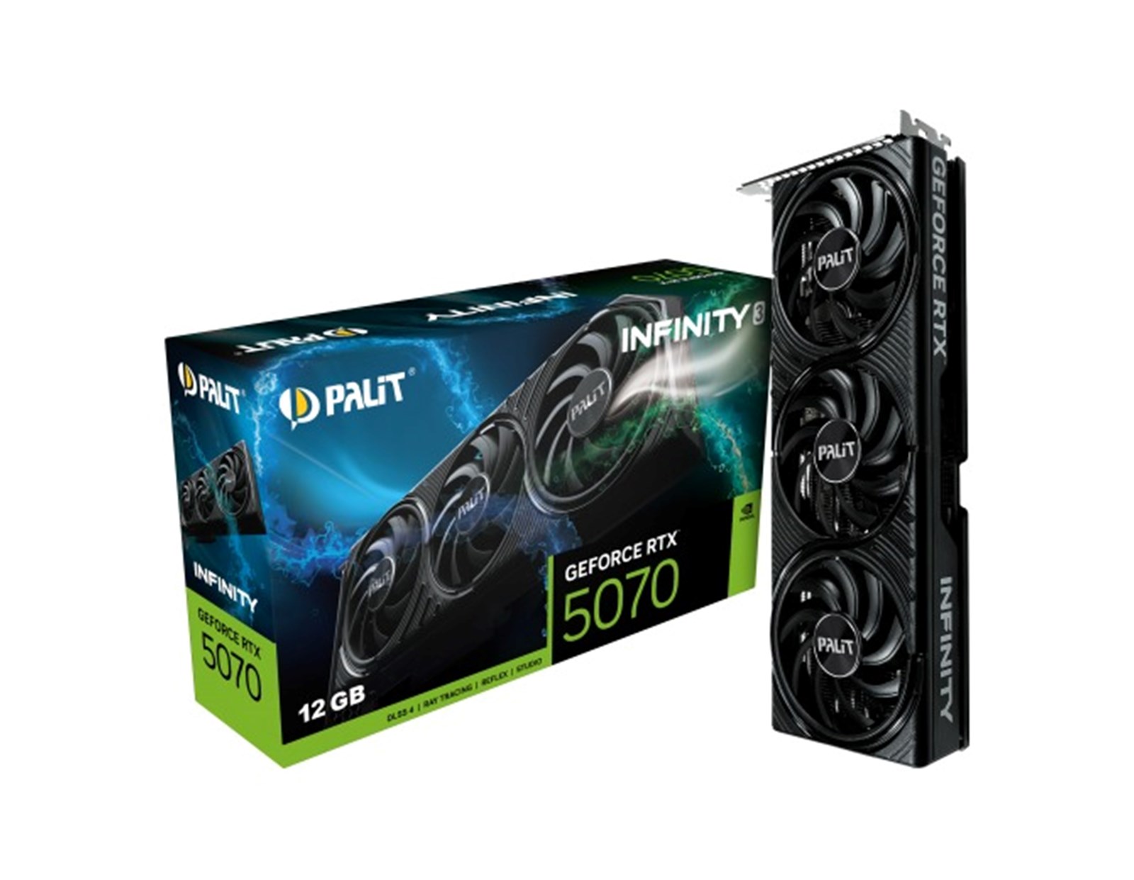 Palit GeForce RTX 5070 Infinity 3, 12GB GDDR7/192-bit, PCIe 5.0, HDMI/3×DP