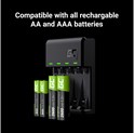 Green Cell punjač VitalCharger + 4x baterije AAA 800mAh Ni-MH