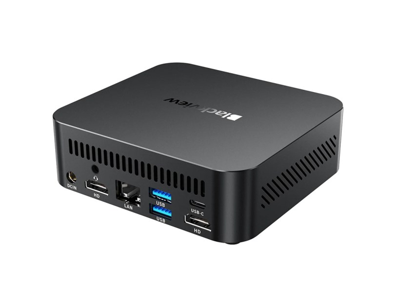 BLACKVIEW MP300 Mini PC, Intel Core 5 210H, 16GB LPDDR4X, 512GB SSD, Intel UHD Graphics, Wi-Fi 6, Windows 11 Pro, crno