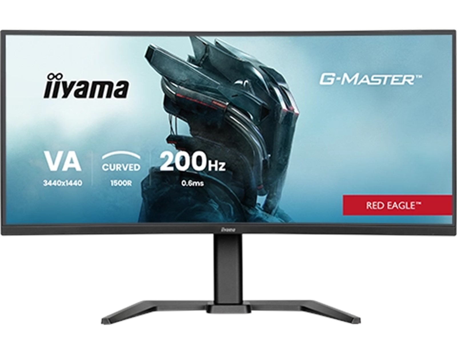 IIYAMA 34" GCB3484WQSU-B2 UWQHD (3440×1440) VA Curved 1500R 21:9, HDR400, 200Hz, 450 cd/m2, 4000:1, 0.6ms, 2×HDMI/DP, 2×USB-A/2×USB-C, PiP, DUAL MODE, zvučnici
