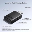 UGREEN Bluetooth 6.0 bežični audio odašiljač s LDAC podrškom i 3,5 mm priključkom, domet do 10m
