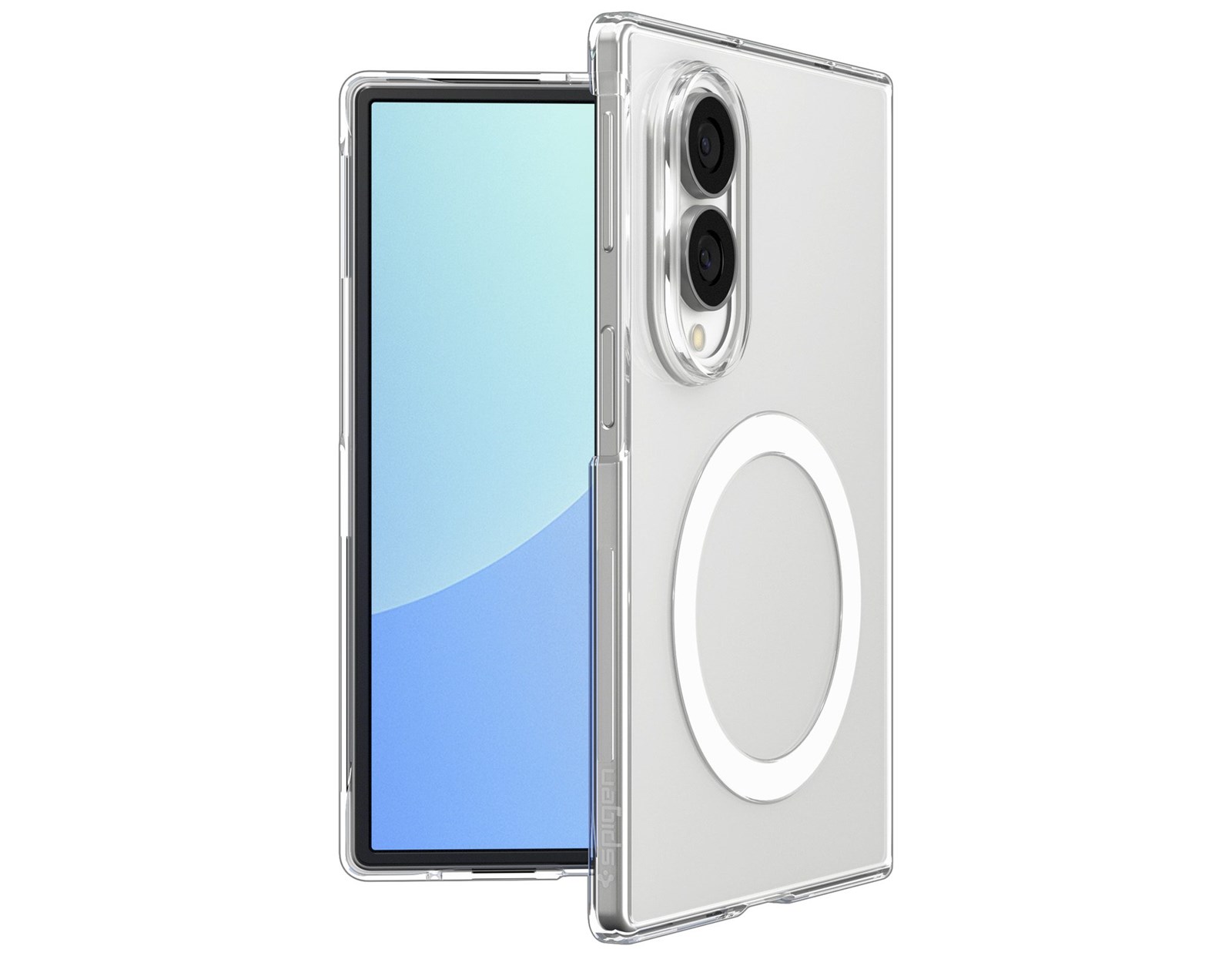 Spigen Air Skin MagSafe zaštitna maska za Samsung Galaxy Z Fold8, prozirna/bijela