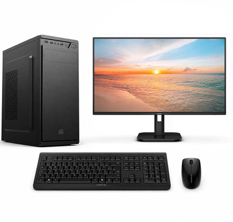 Cratos BTS Full Suit 2 - AMD Ryzen 5 5500GT, 16GB DDR4, 512GB NVMe SSD, Radeon Graphics, Windows 11 Pro, tipkovnica/miš/monitor